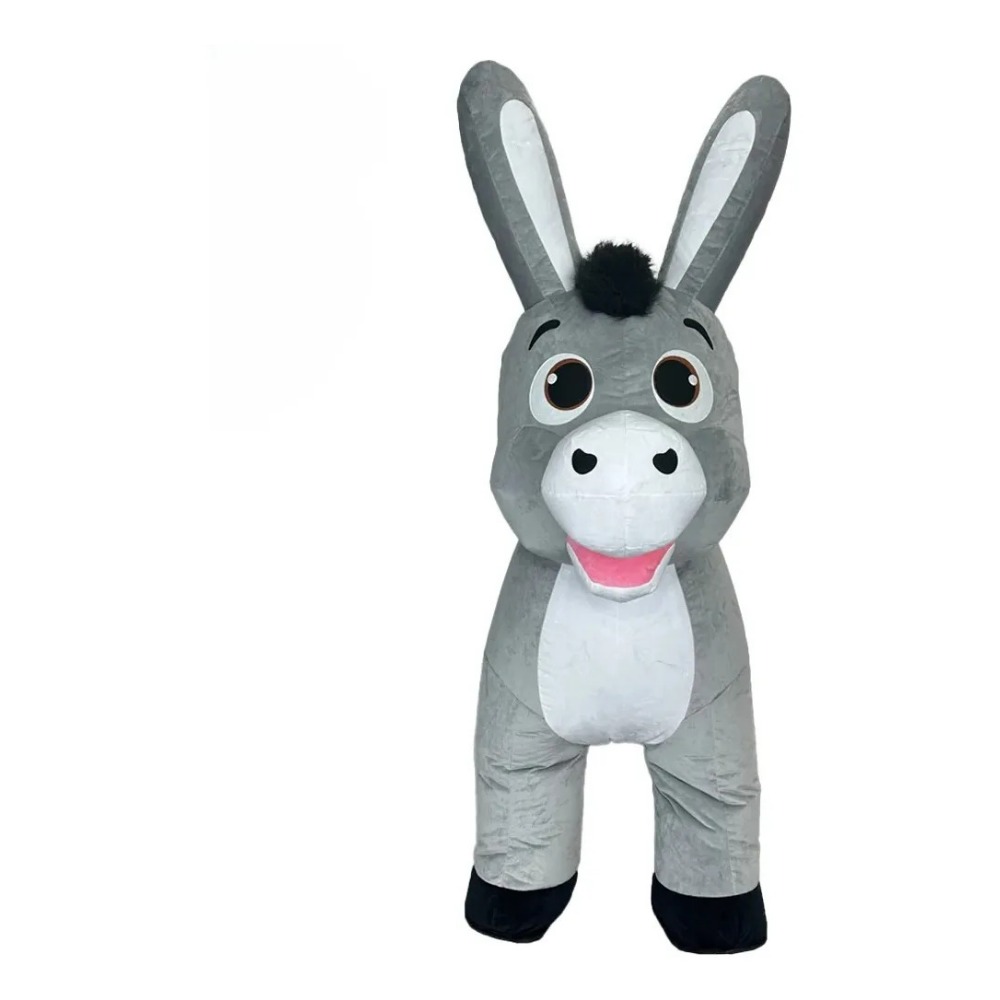 Event & Party Supply Photos - Aufblasbares Graues Esel-Maskottchen-Kostüm-Zubehör Cartoon-Anzug für Halloween-Events