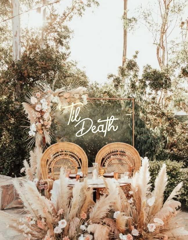 Til Death Neon-Schilder, USB-d – Neon Sign Party Bewertung und Preis