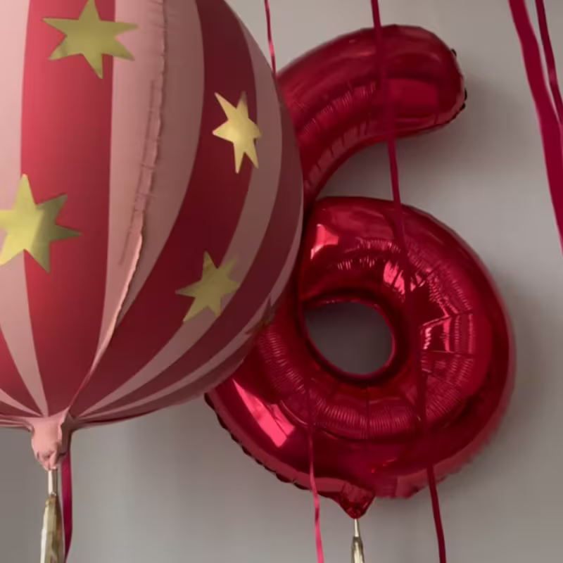 3 Stück rote Karnevals-Zahlenb – Balloon Pump Hand Bewertung und Preis