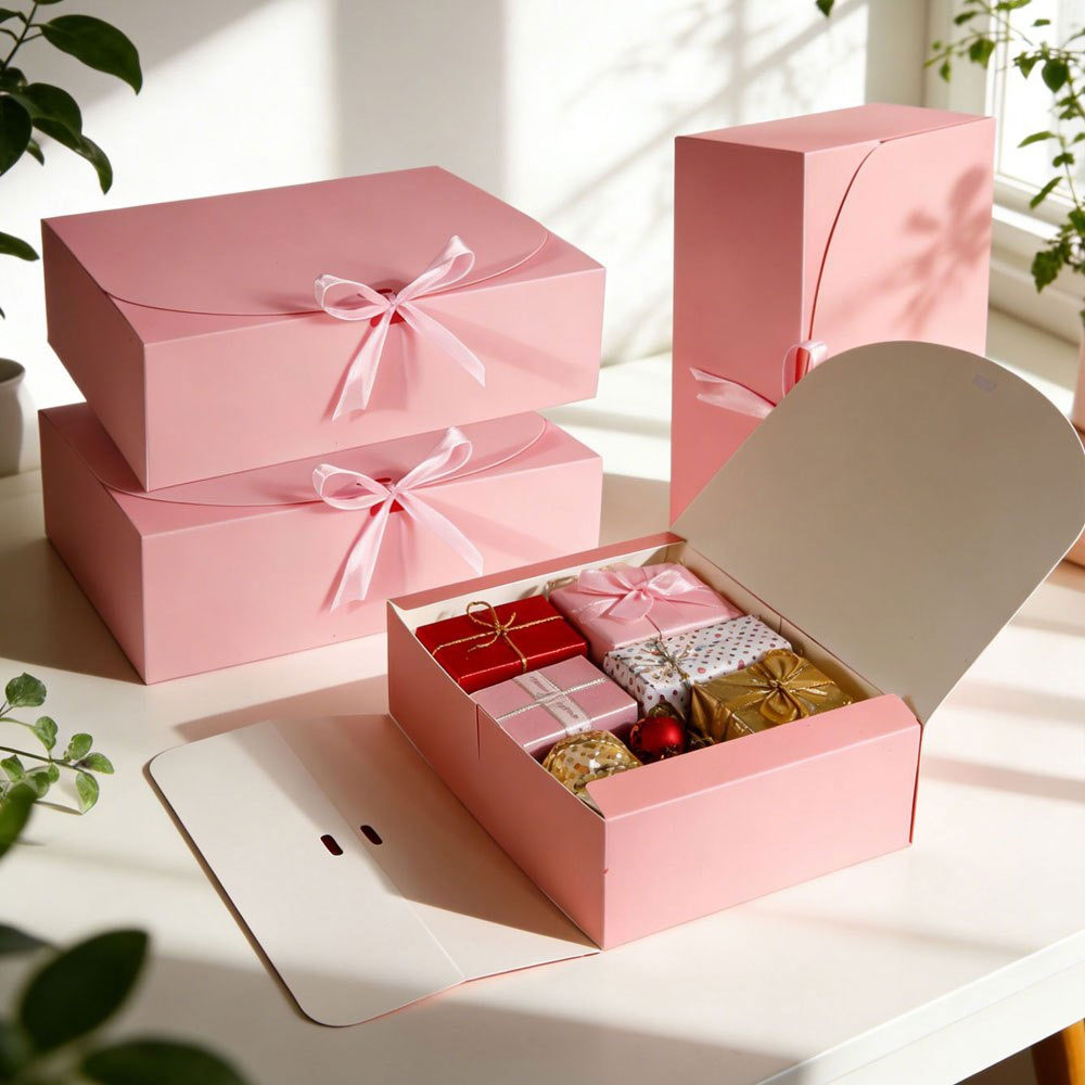 5 Stück modische, rosafarbene  – Event Party Box Bewertung und Preis